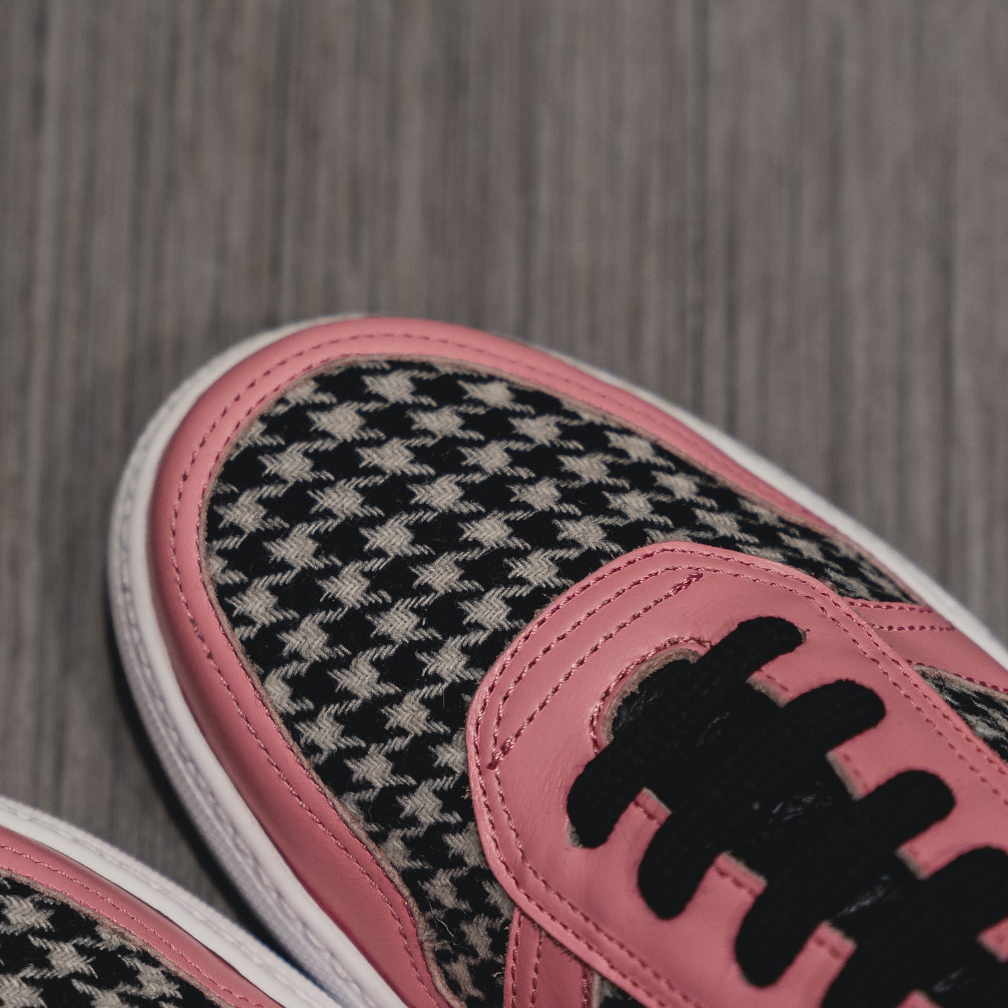 Athena Strawberry Houndstooth