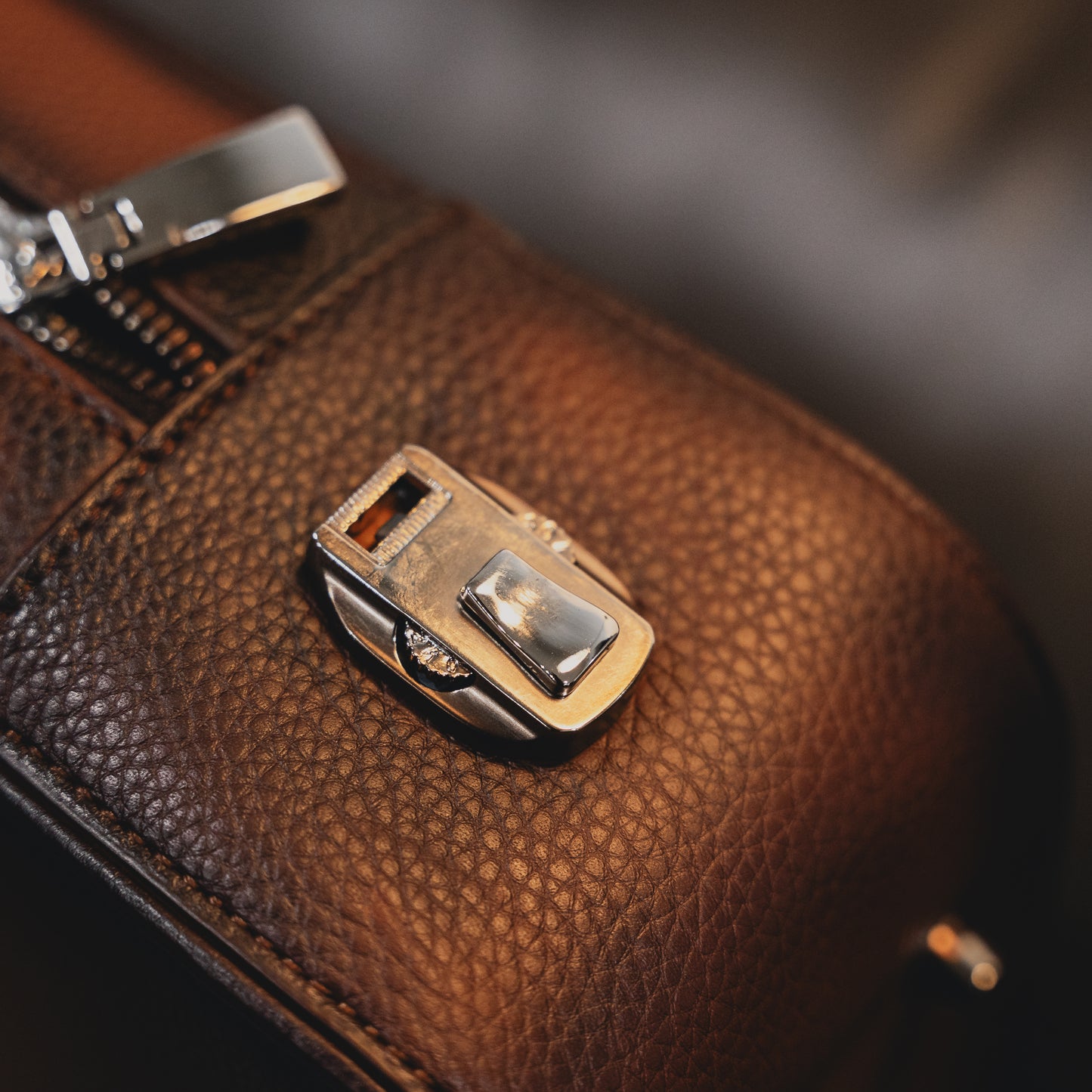 Burnished Saddle Briefcase